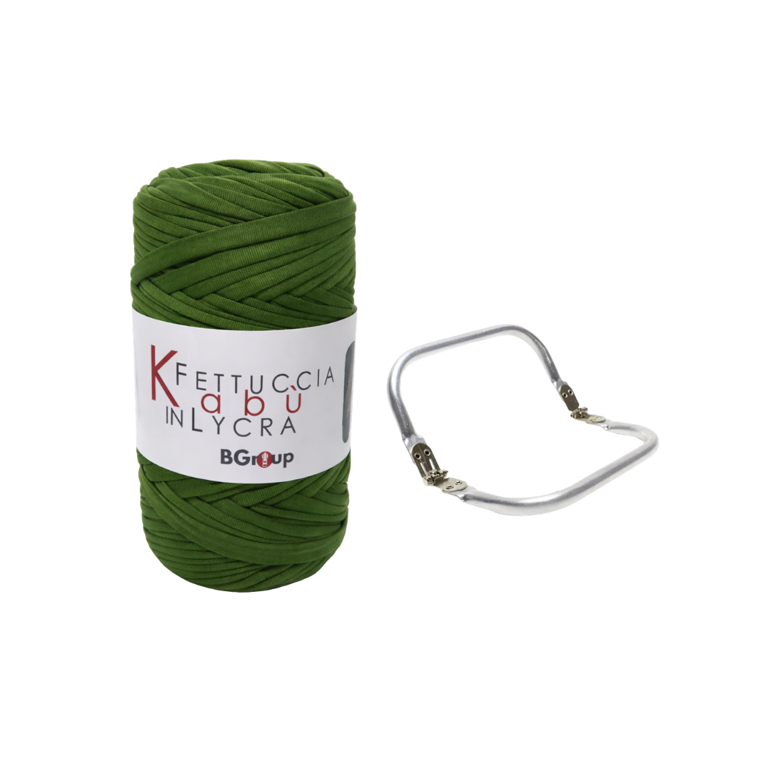Set Kabu Bag – Fettuccia Kabu in Lycra + Clutch in Metallo