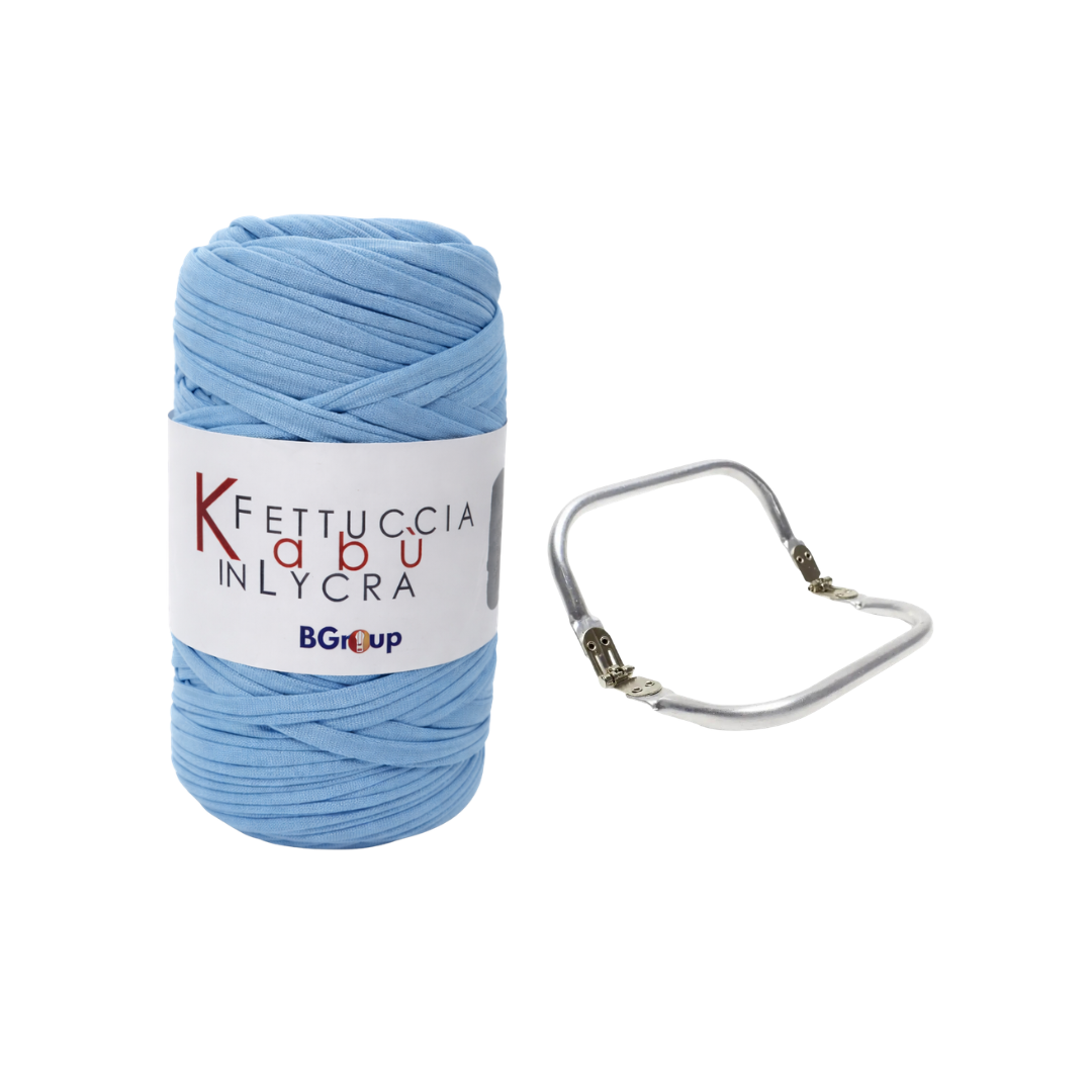 Set Kabu Bag – Fettuccia Kabu in Lycra + Clutch in Metallo