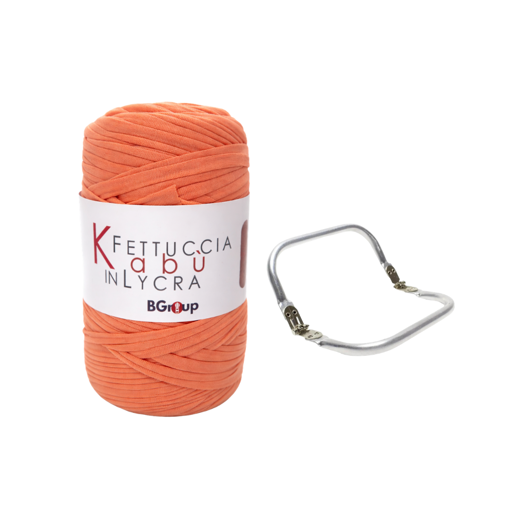 Set Kabu Bag – Fettuccia Kabu in Lycra + Clutch in Metallo