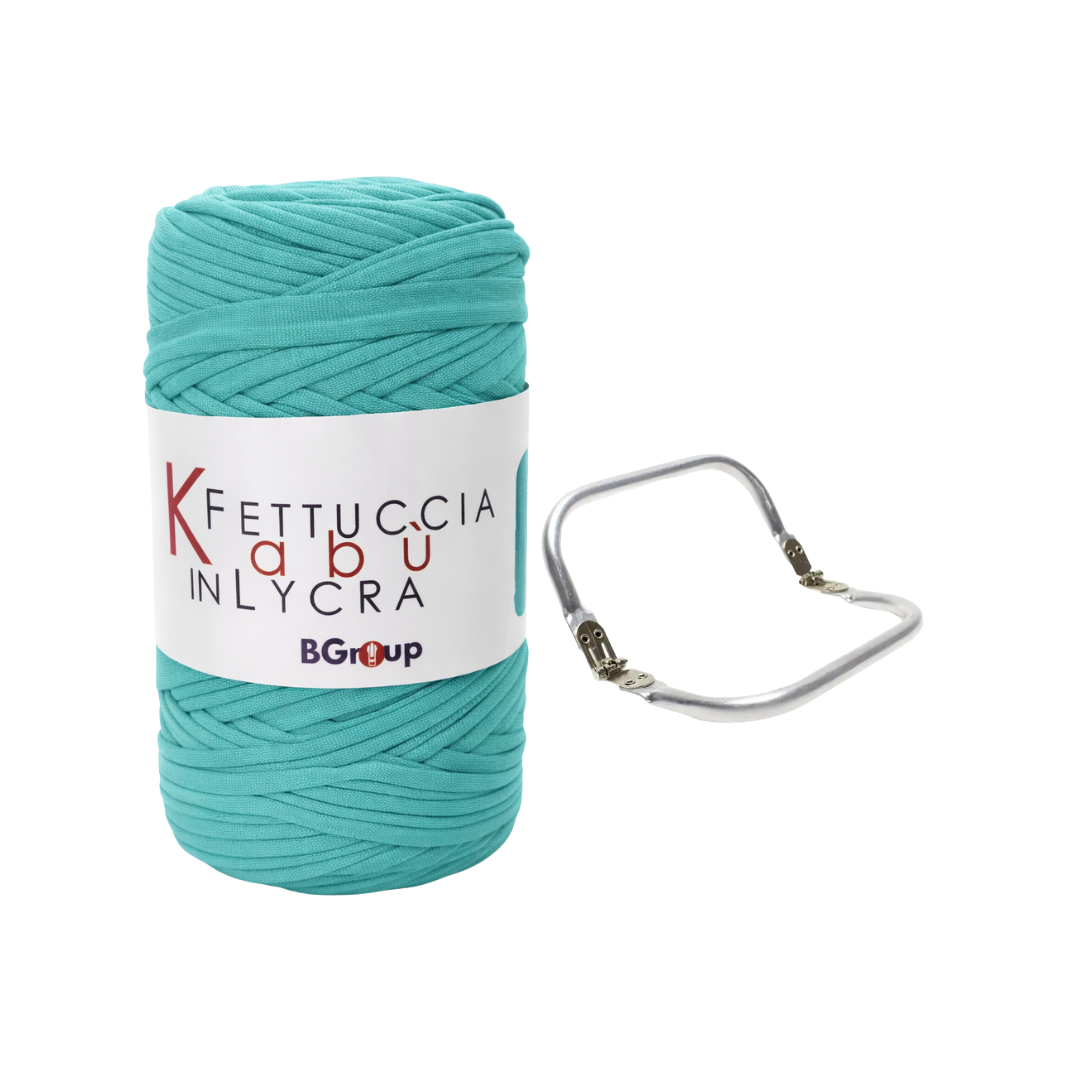 Set Kabu Bag – Fettuccia Kabu in Lycra + Clutch in Metallo