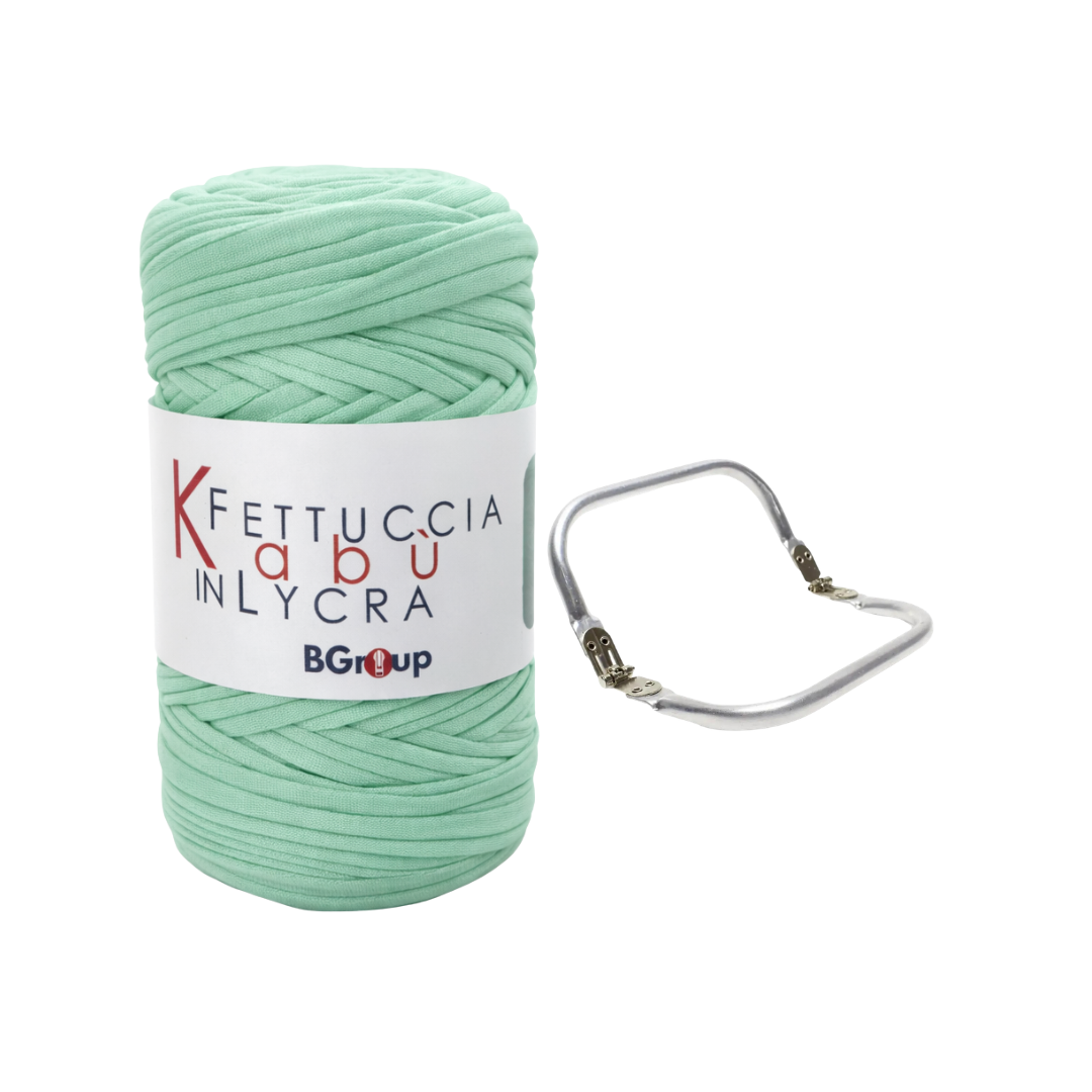 Set Kabu Bag – Fettuccia Kabu in Lycra + Clutch in Metallo