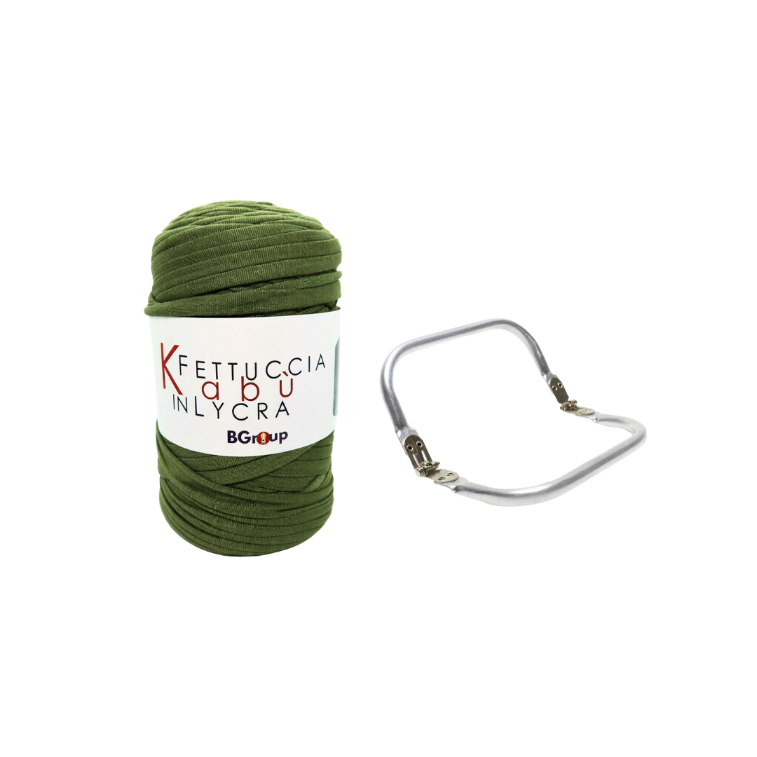 Set Kabu Bag – Fettuccia Kabu in Lycra + Clutch in Metallo