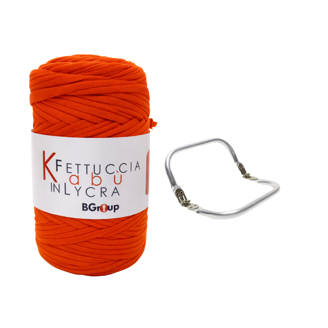 Set Kabu Bag – Fettuccia Kabu in Lycra + Clutch in Metallo