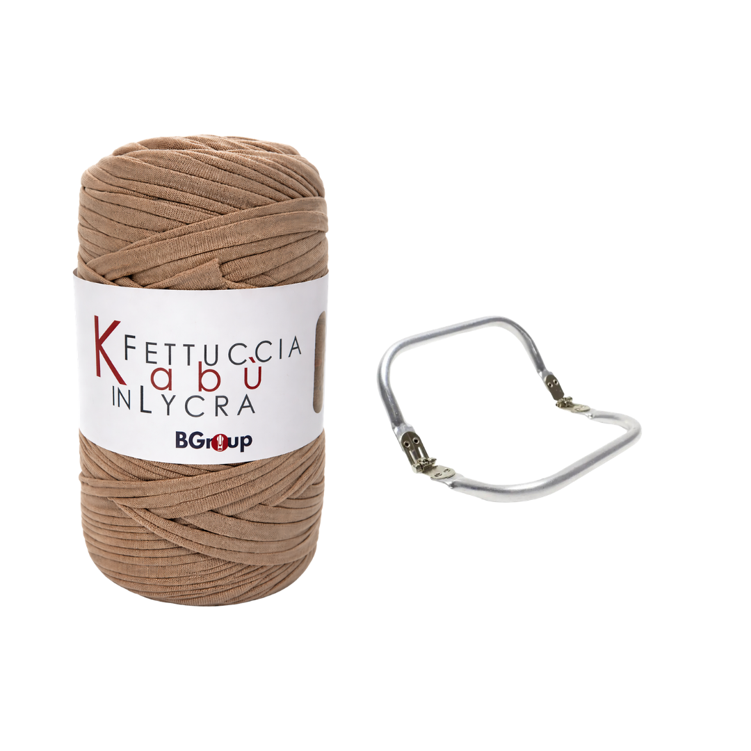 Set Kabu Bag – Fettuccia Kabu in Lycra + Clutch in Metallo
