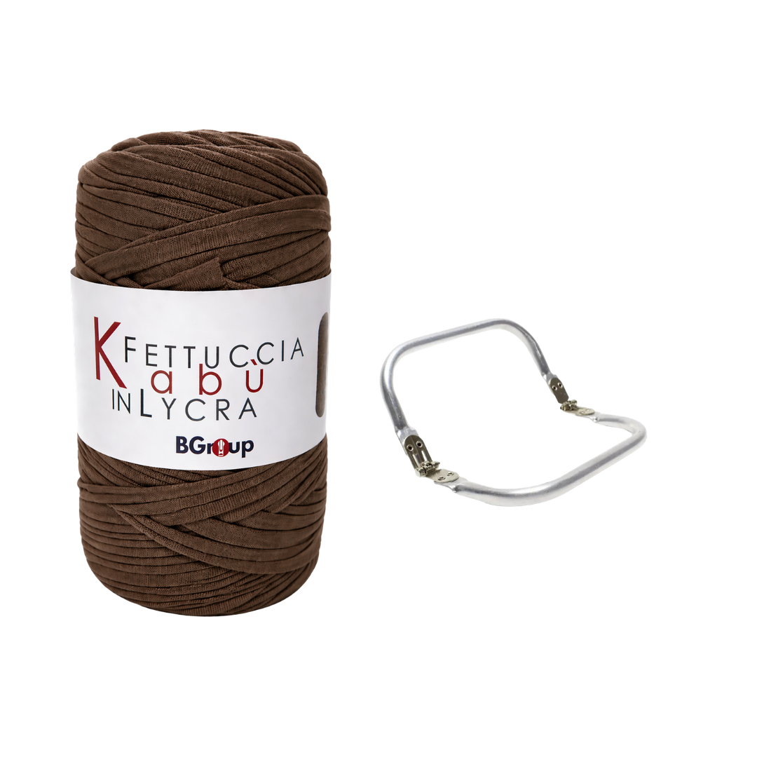 Set Kabu Bag – Fettuccia Kabu in Lycra + Clutch in Metallo