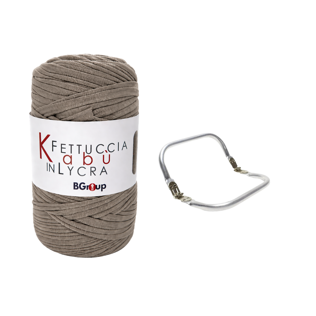 Set Kabu Bag – Fettuccia Kabu in Lycra + Clutch in Metallo