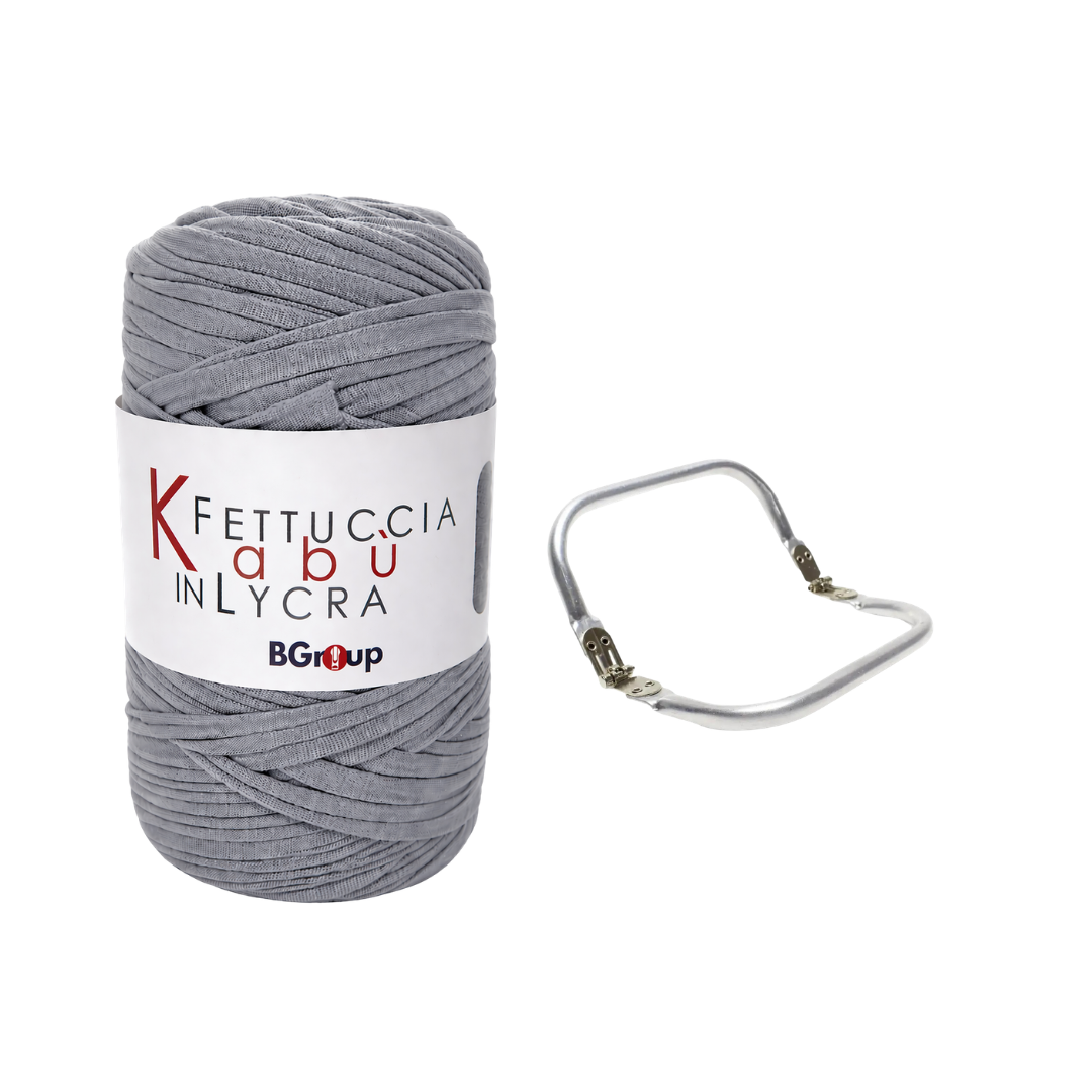 Set Kabu Bag – Fettuccia Kabu in Lycra + Clutch in Metallo