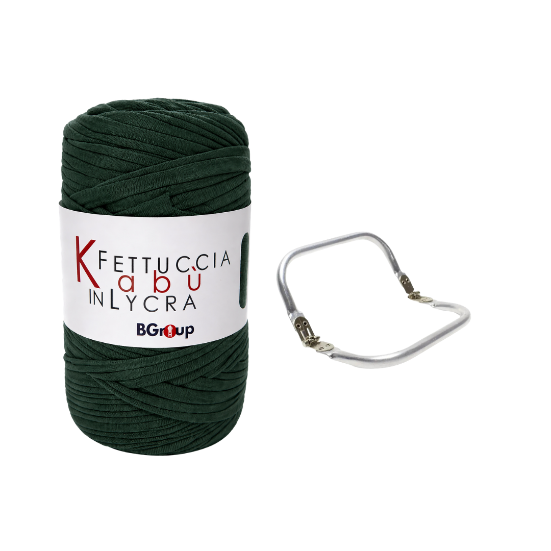 Set Kabu Bag – Fettuccia Kabu in Lycra + Clutch in Metallo