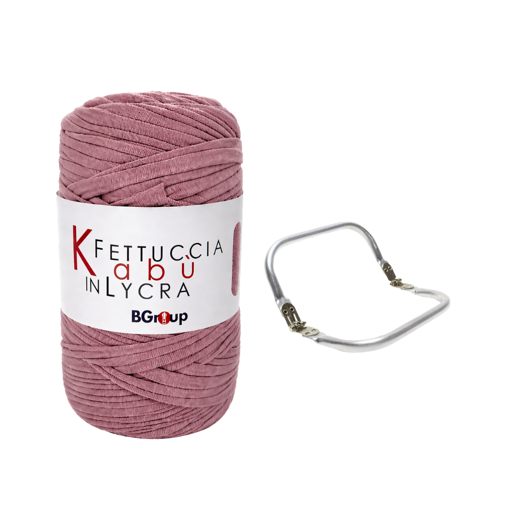 Set Kabu Bag – Fettuccia Kabu in Lycra + Clutch in Metallo