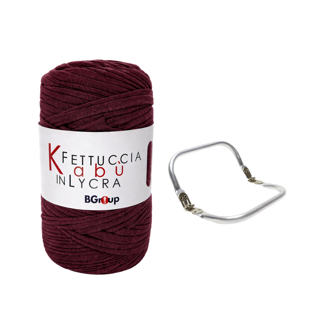 Set Kabu Bag – Fettuccia Kabu in Lycra + Clutch in Metallo