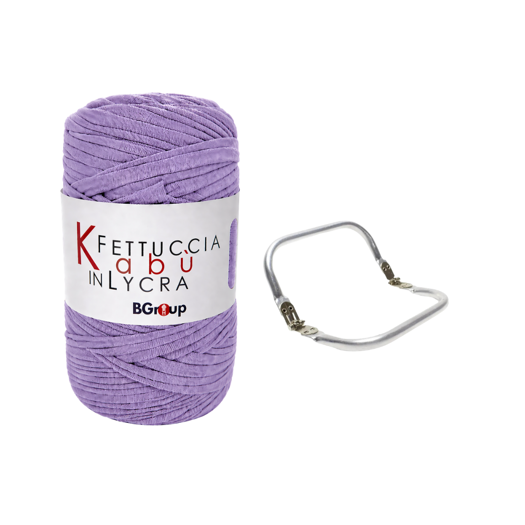 Set Kabu Bag – Fettuccia Kabu in Lycra + Clutch in Metallo