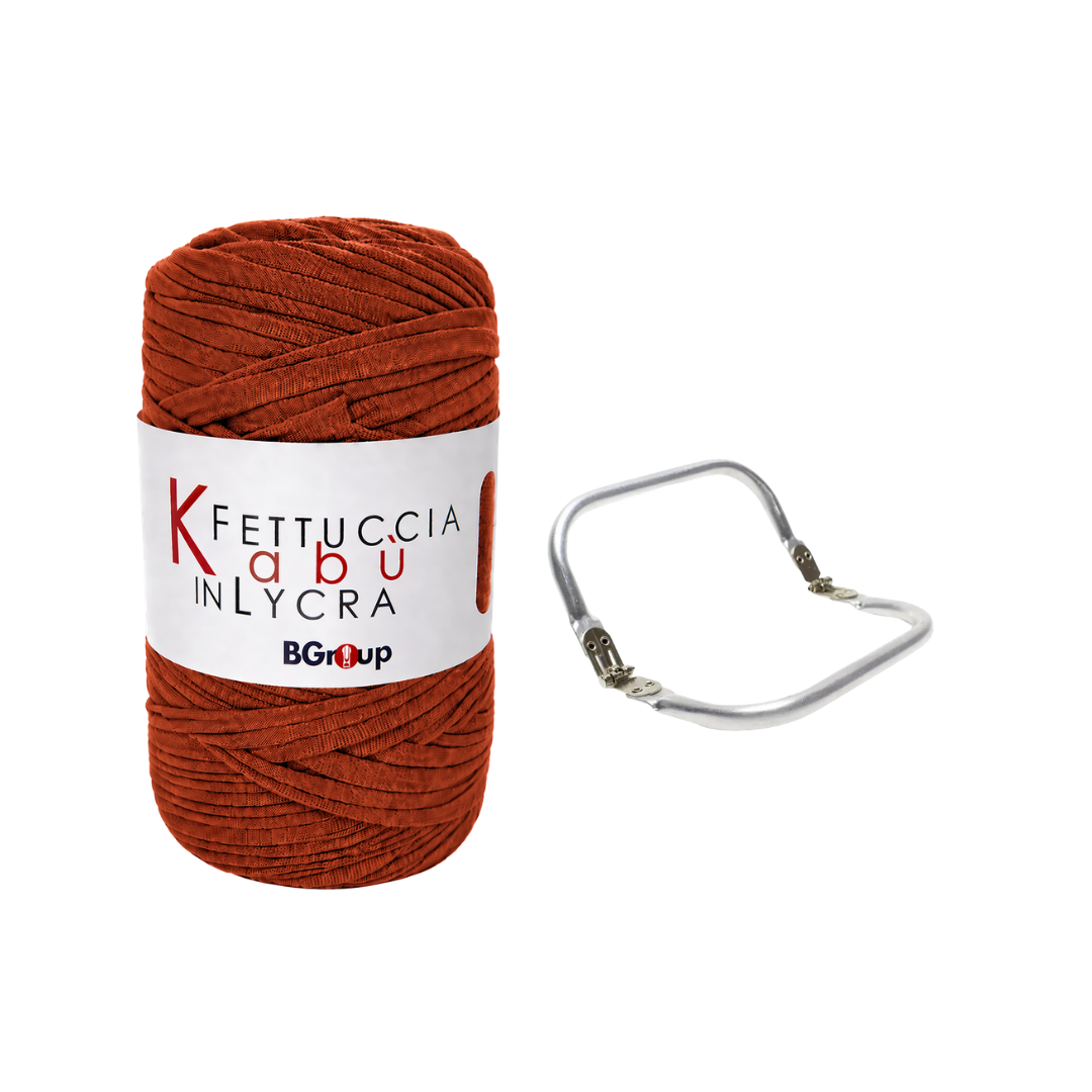 Set Kabu Bag – Fettuccia Kabu in Lycra + Clutch in Metallo