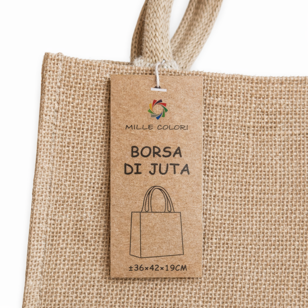 Borsa in Juta Naturale