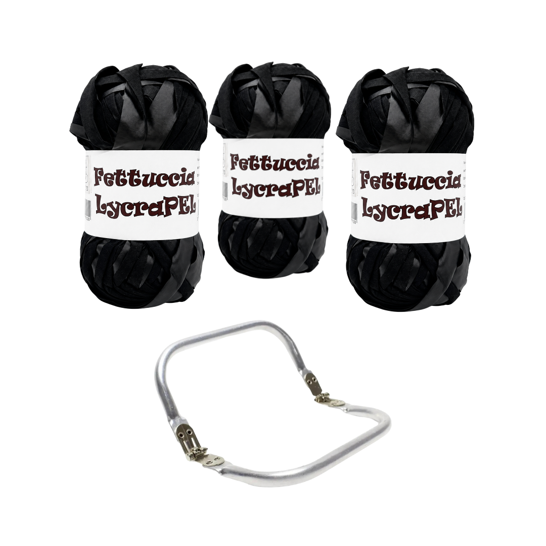 Set Clutch Handmade – 3 LycraPL + Chiusura in Metallo a Scatto