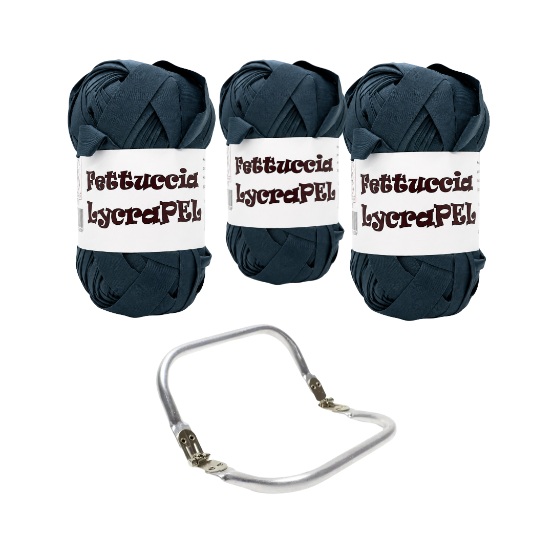 Set Clutch Handmade – 3 LycraPL + Chiusura in Metallo a Scatto
