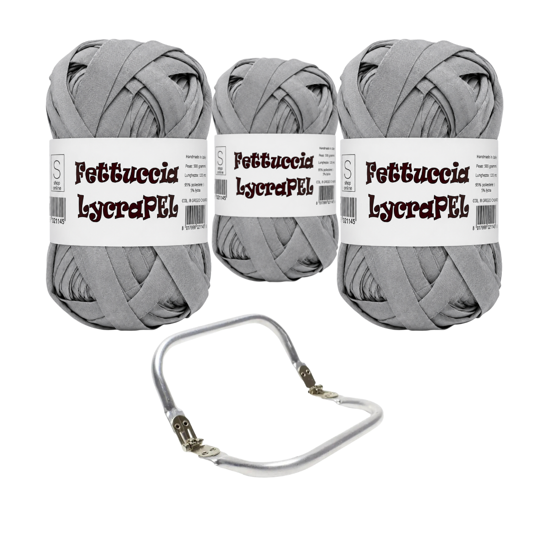 Set Clutch Handmade – 3 LycraPL + Chiusura in Metallo a Scatto
