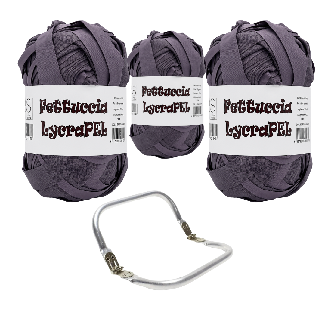 Set Clutch Handmade – 3 LycraPL + Chiusura in Metallo a Scatto