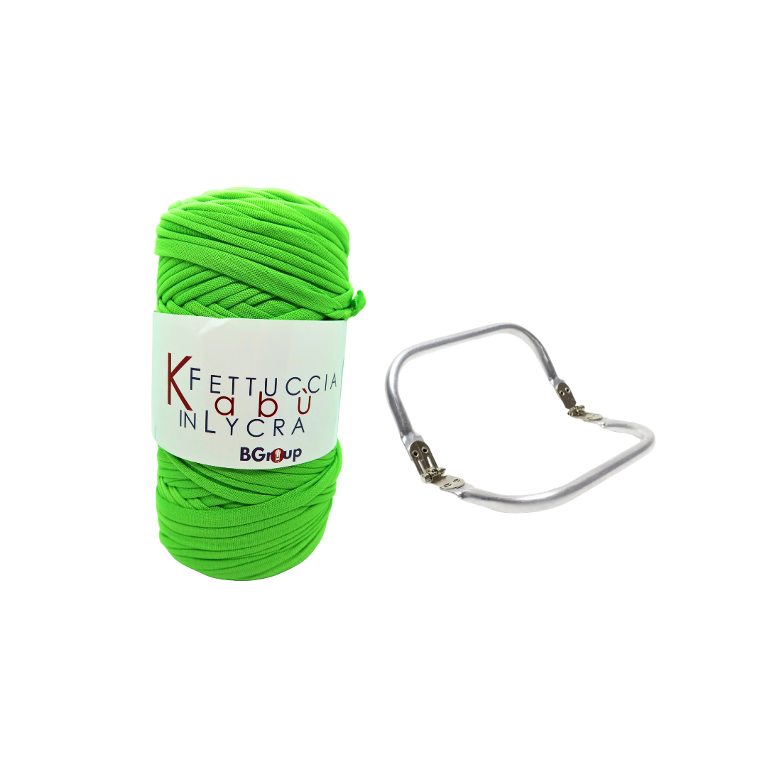 Set Kabu Bag – Fettuccia Kabu in Lycra + Clutch in Metallo