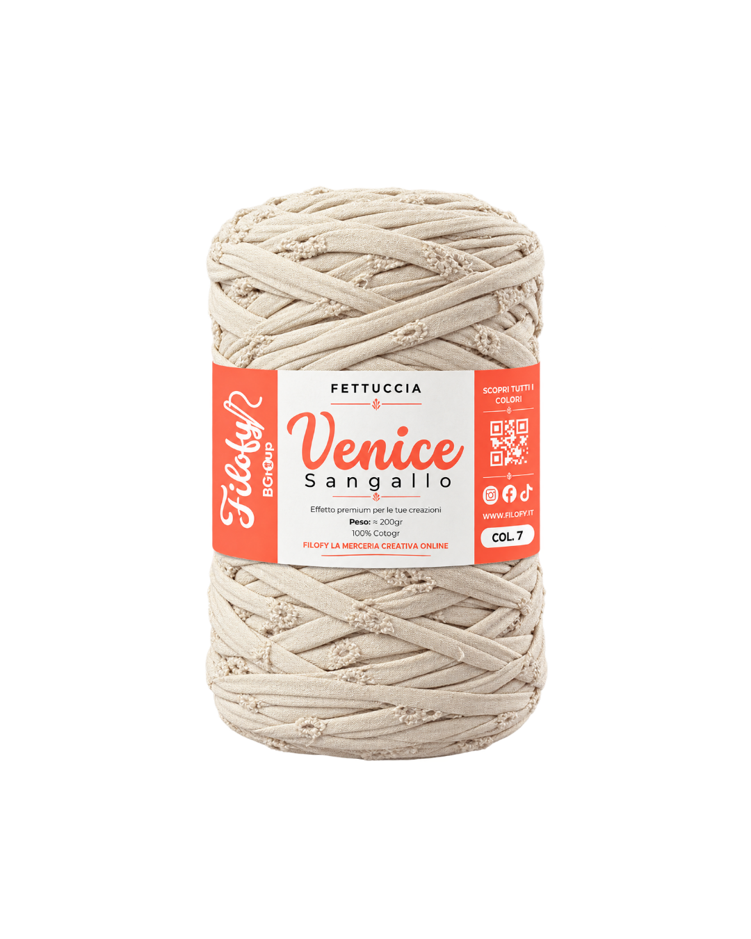 Fettuccia Venice Sangallo 100% Cotone 400g