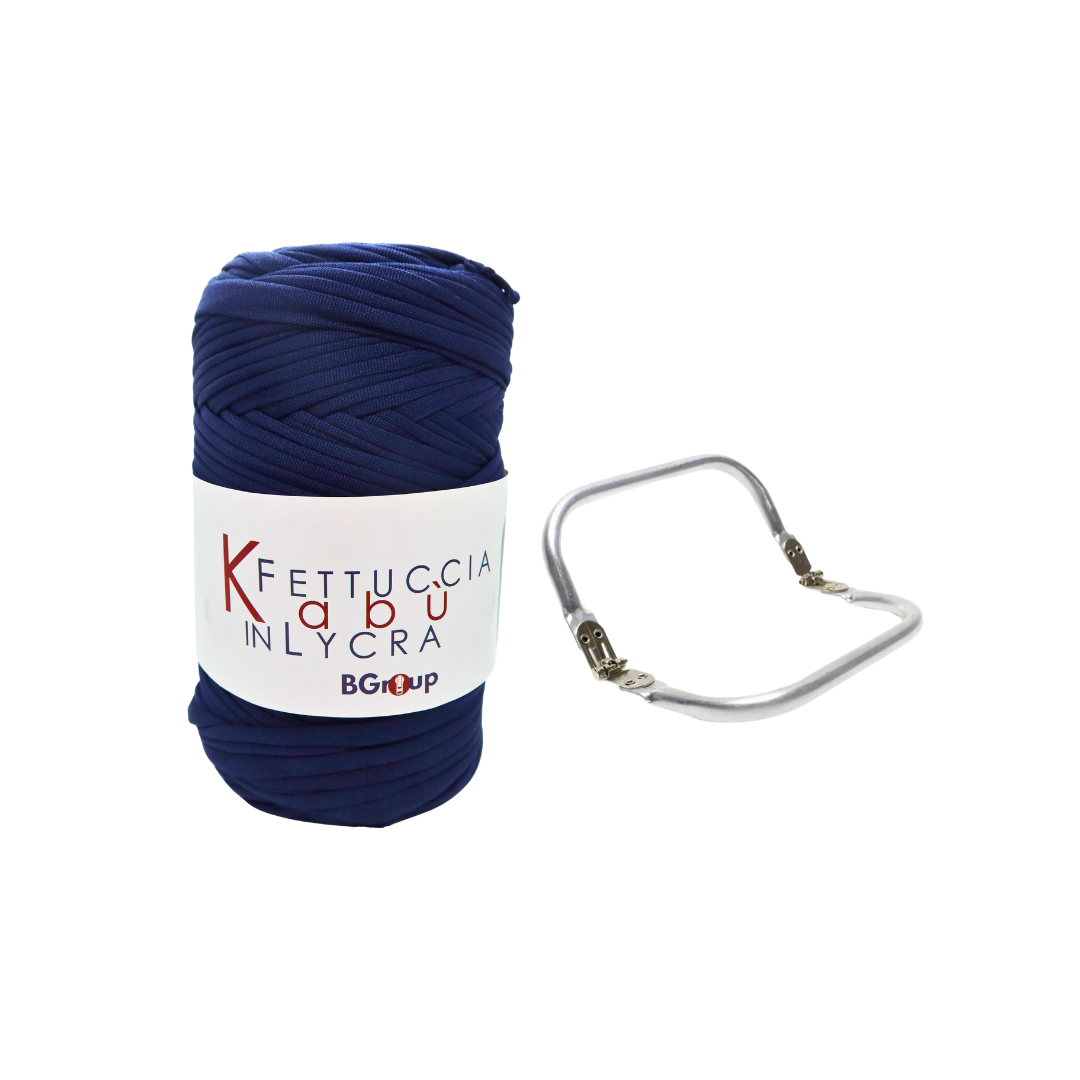 Set Kabu Bag – Fettuccia Kabu in Lycra + Clutch in Metallo