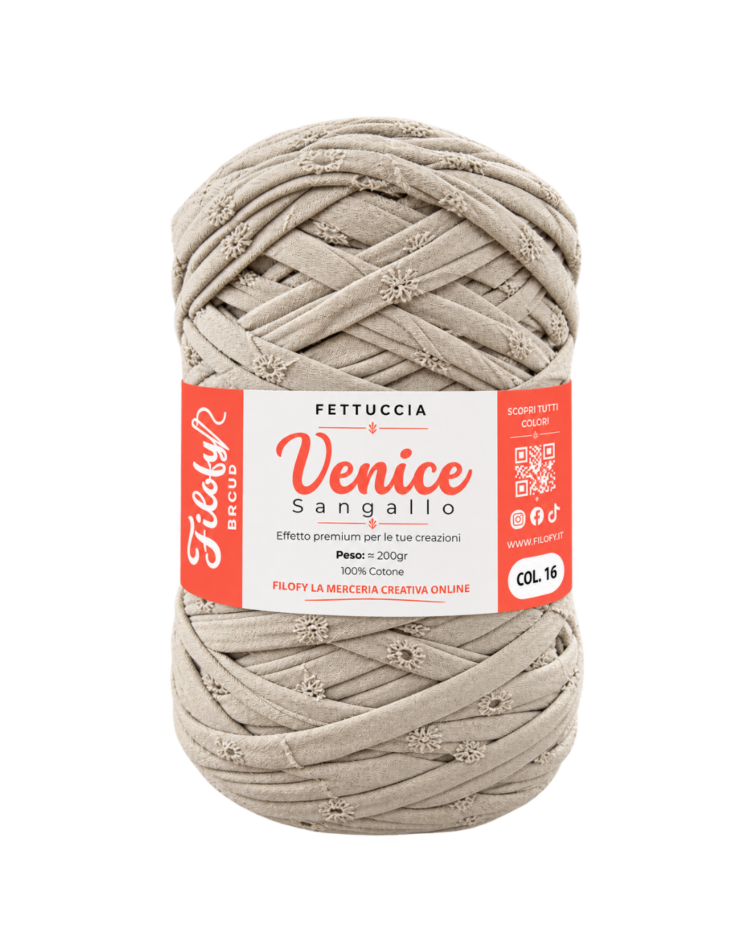 Fettuccia Venice Sangallo 100% Cotone 400g