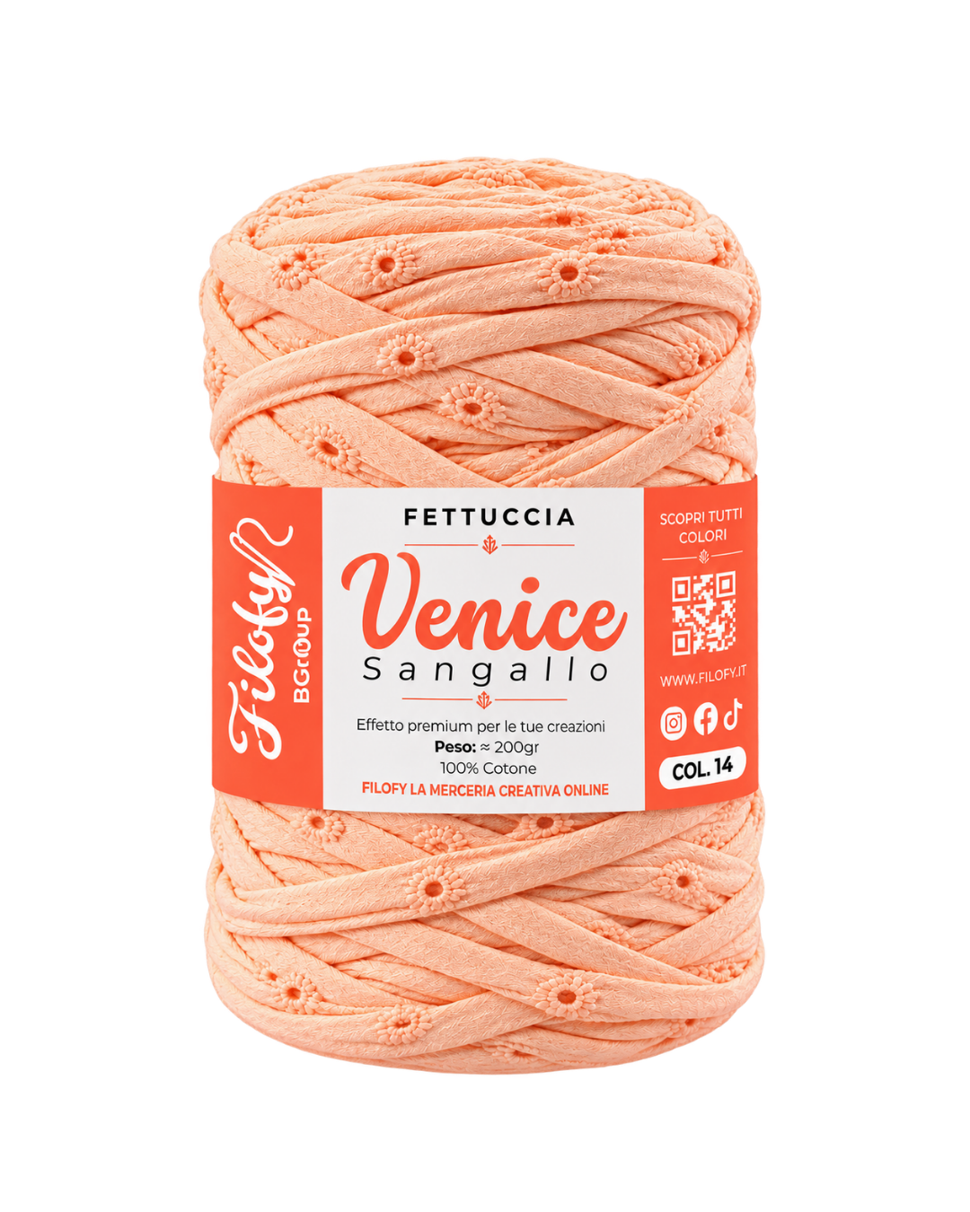 Fettuccia Venice Sangallo 100% Cotone 400g